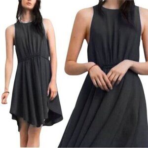 Aritzia Wilfred Sleeveless Black Cinched Dress XXS